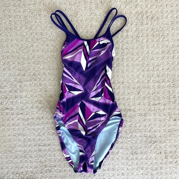 NWT Nike Girls Swimsuit Size 8 - Picture 1 of 5